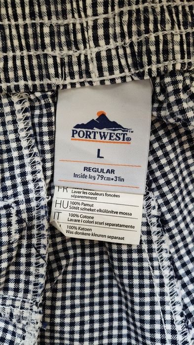 Komplet kucharski (bluza + spodnie), rozmiar L.