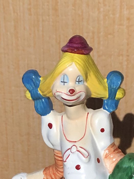 Вінтажна статуетка клоун клоунеса