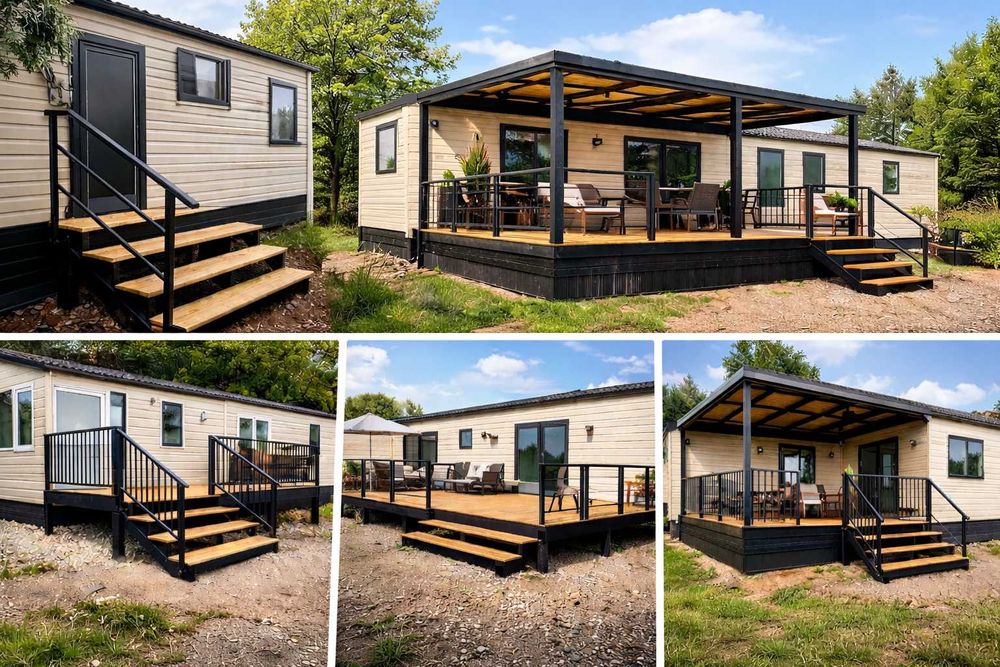 Schodki Podest Taras Zadaszony Stalowy Do Domku Na Wymiar Dostawa