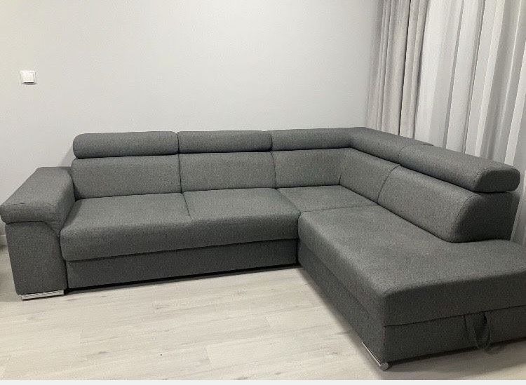 Narożny wypoczynek rozkładany