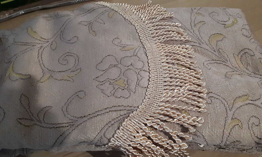 nowe zasłony 2 szt. beżowo - brązowe duże kotary