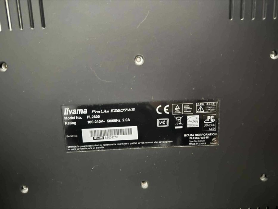 Monitor IIyama ProLite E2607WS TANIO