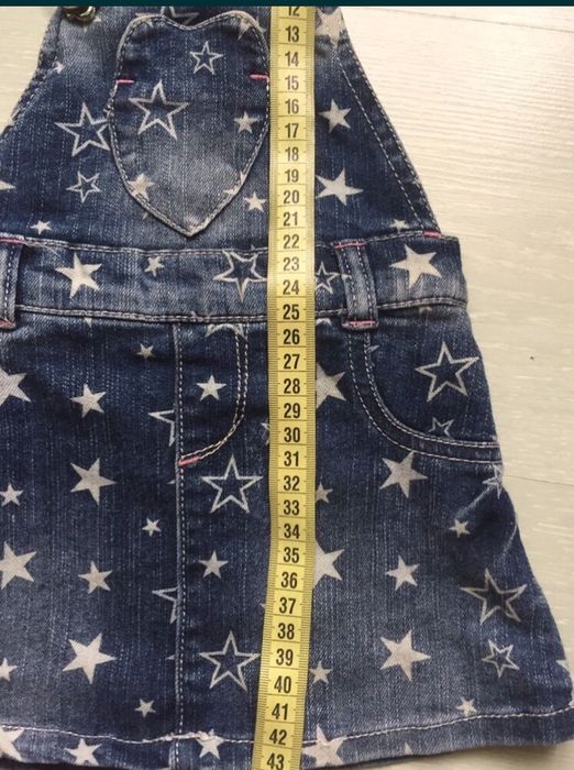 Джинсовий сарафанчик, якісний сарафан на 1-2 роки на ріст 86-92 см