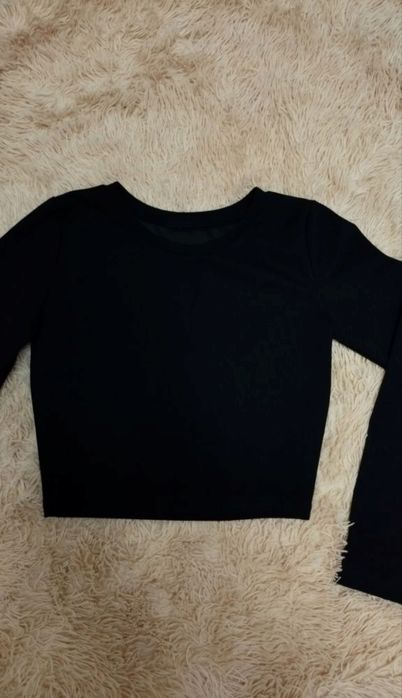 базовий чорний лонг кофта