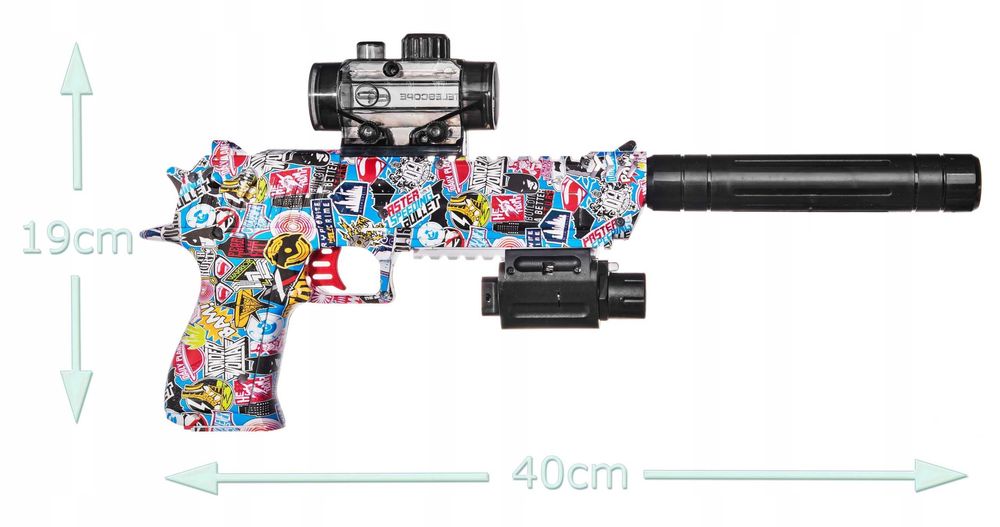 KARABIN Pistolet MP automat na kulki żelowe