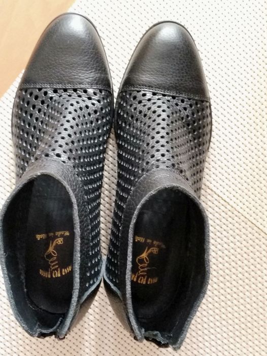 Passo per Passo.  Літні шкіряні туфлі. Перфоровані |Сітка| Ботильйони. Made in Italy. Оригінал. Розмір 37.5