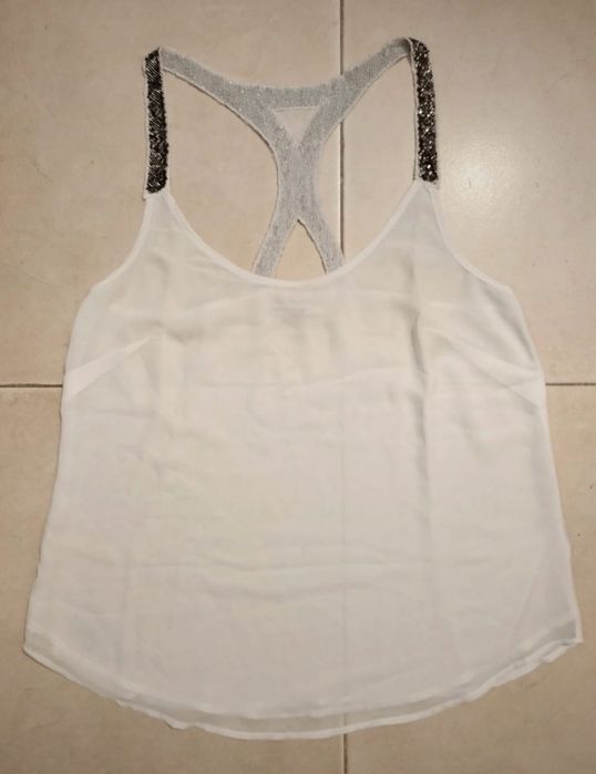 Top Branco Stradivarius