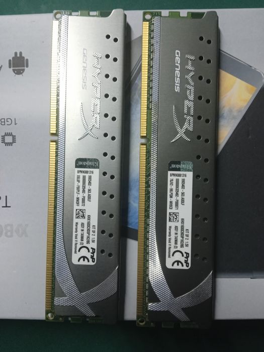 Memória RAM Kingston hyper X ddr3 2 x 4 gb