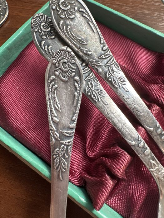 Кавові мельхіорові ложкі,вінтаж,70 роки