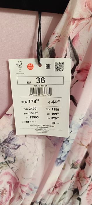 Sukienka maxi Mohito nowa z metką
