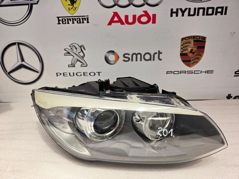 BMW E92 / E93 PRAWY BI-XENON SKRĘTNY DYNAMIC PRAWA LAMPA PRZEDNIA PRZÓD , NR 7239932 / 7239932-07 / 0301261284 , NR AUKCJI LPP201