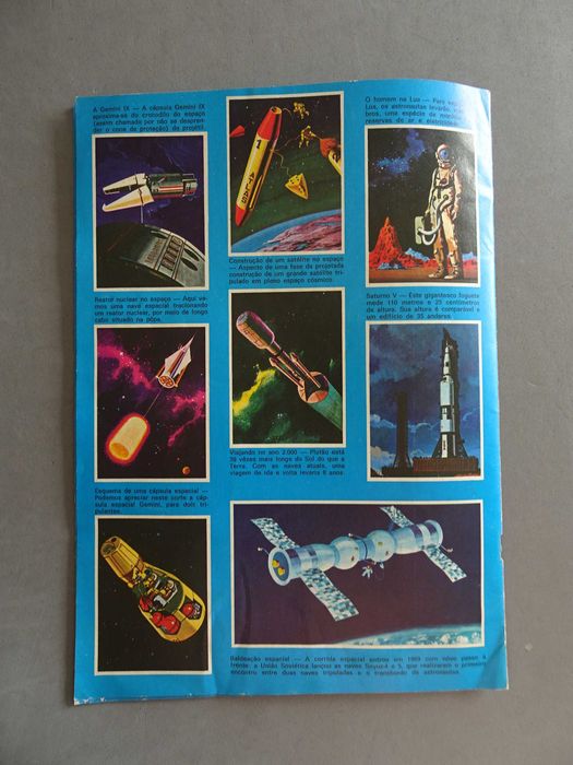 Caderneta de cromos vazia A Conquista do Espaço