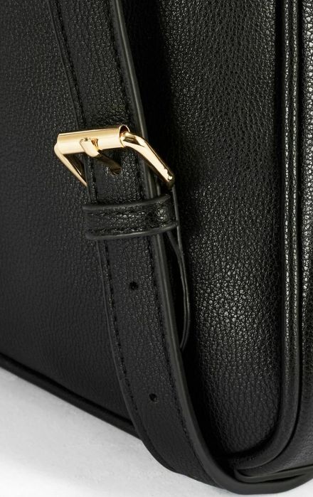 Czarny plecak damski w stylu croco OCHNIK