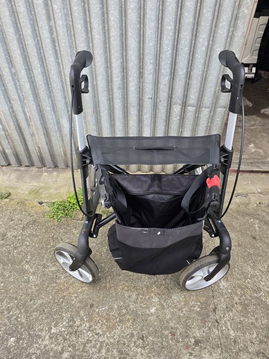 Lekki firmowy chodzik / balkonik / rollator aluminiowy Rehasense SERVER – Stan Bardzo Dobry!