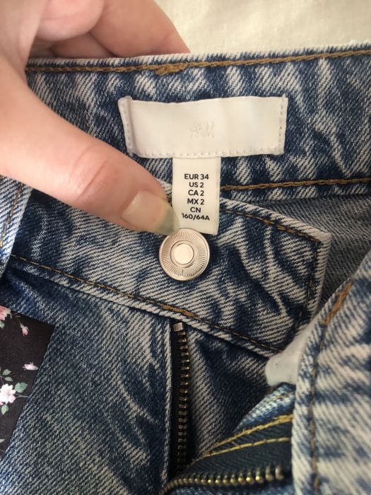 Джинси H&M, розмір XS / EUR 34, світло-блакитні
