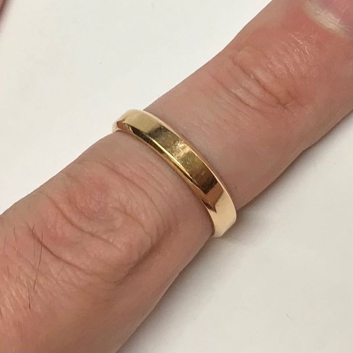 Złota OBRĄCZKA ślubna DAMSKA 14K klasyczna r. 17