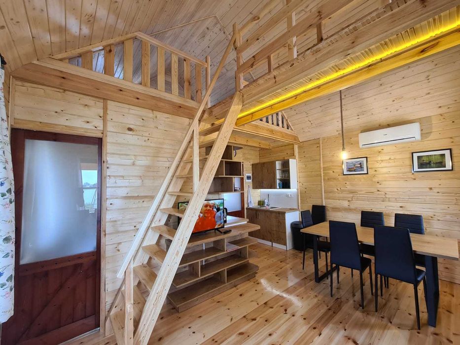 Domek 5B siedlisko nad jeziorem Skarlińskim, mazury, bania,wakacje