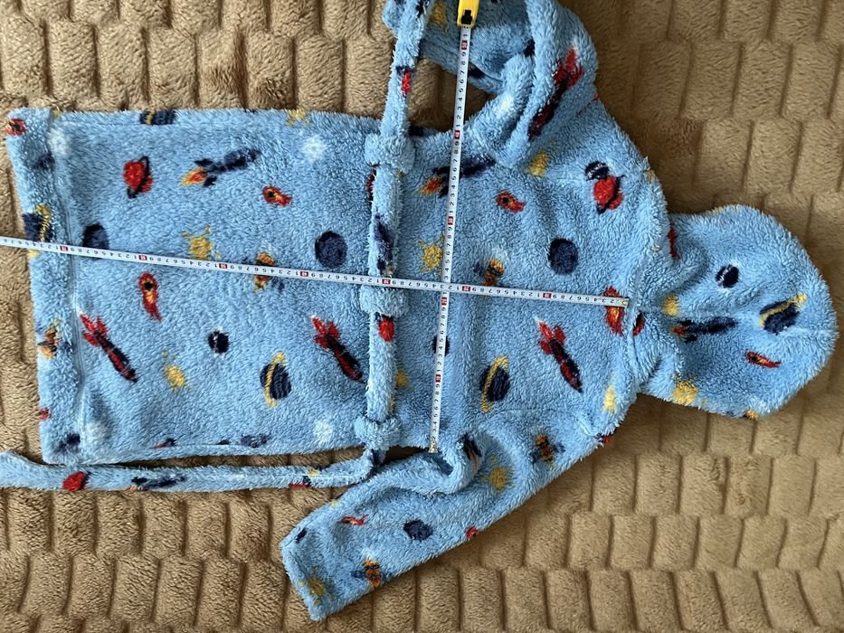 Puszysty szlafrok kosmos rakiety Lily & Dan | r. 122-128