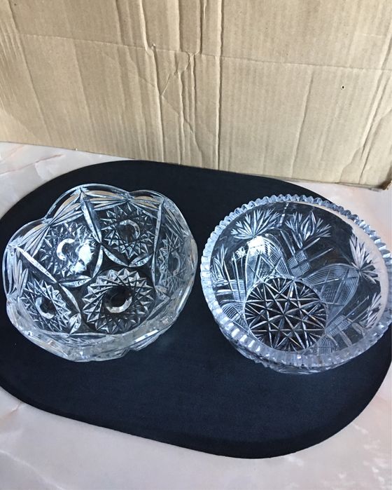 Советский качественный хрусталь вазы/ладья/салатница дешево