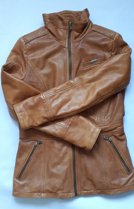 Kurtka skórzana damska, marki Ochnik, używana, XS