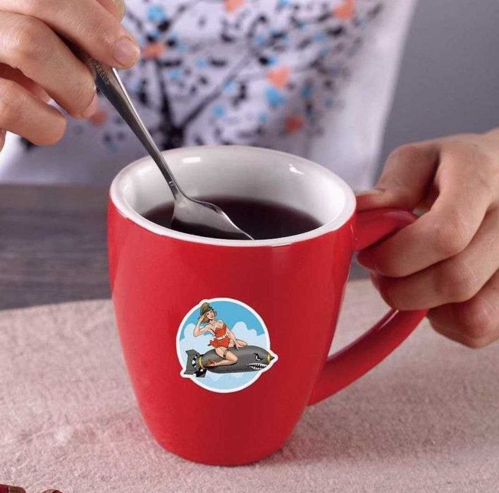 Наклейки стикеры сексуальные девушки военный Пин-ап  50 шт.