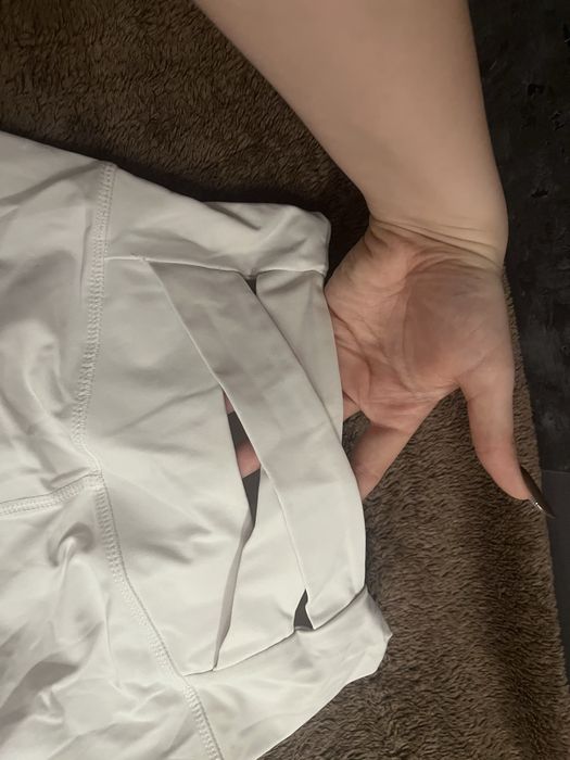 Białe legginsy/dzwony SHEIN