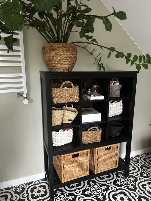 Regal ikea czarny braz hemnes