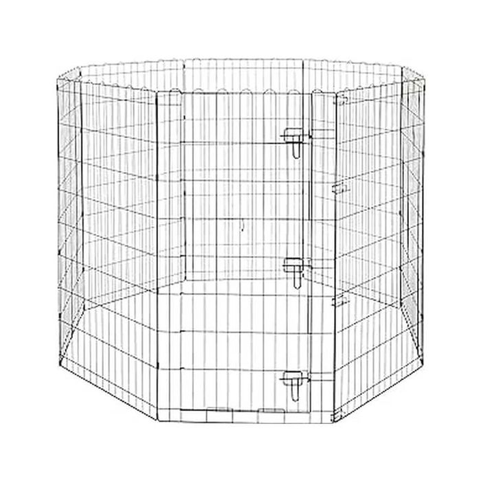 PORTES GRÁTIS - Parque de Metal Octogonal dobrável para cães