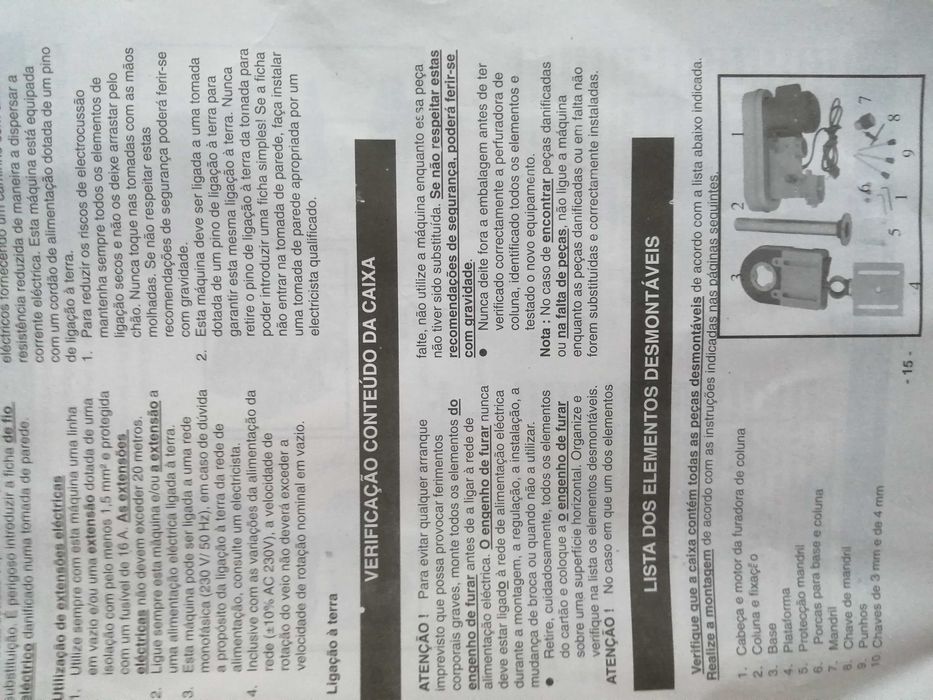 Engenho de furar 350 w