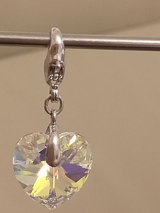 Swarovski komplet 3 zawieszek srebrnych