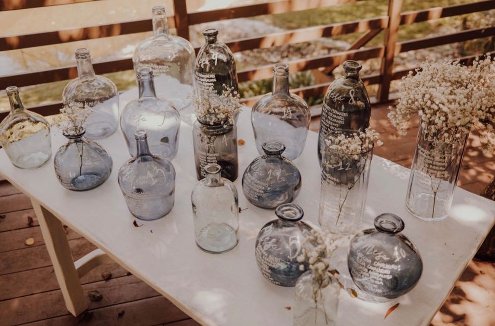 Glass vases / planters in various shapes