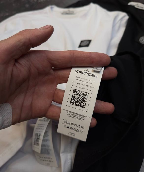 ФУТБОЛКА STONE ISLAND PATCH PROGRAM футболки на літо білі чорні стон айленд одяг на літо бренд