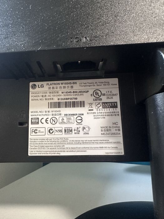 Monitor do komputera LG