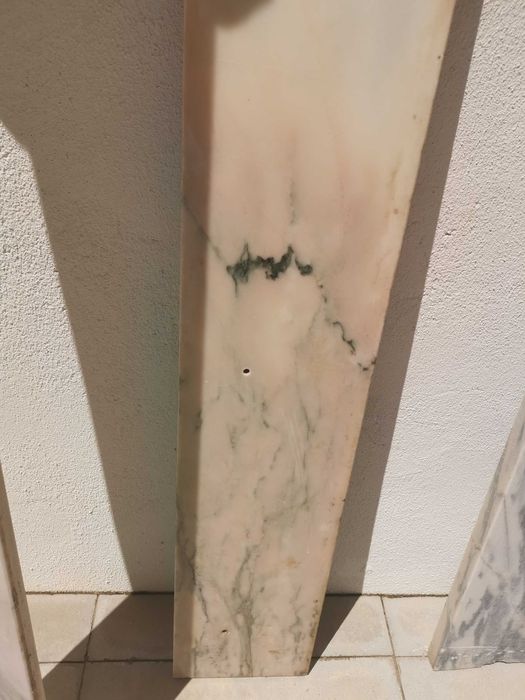 Pedras mármore branca cinza rosa