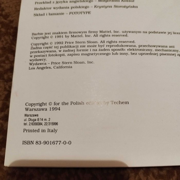 Katalog Barbie wydaje przyjęcie z przepisami lata 90 PRL