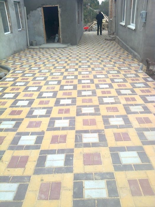 Тротуарна плитка Цегла 30-80мм сіра