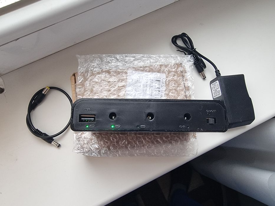 ДБЖ UPS 5V 9V 12V  Безперебійник ИБП для роутера +блок живлення 12в 2А
