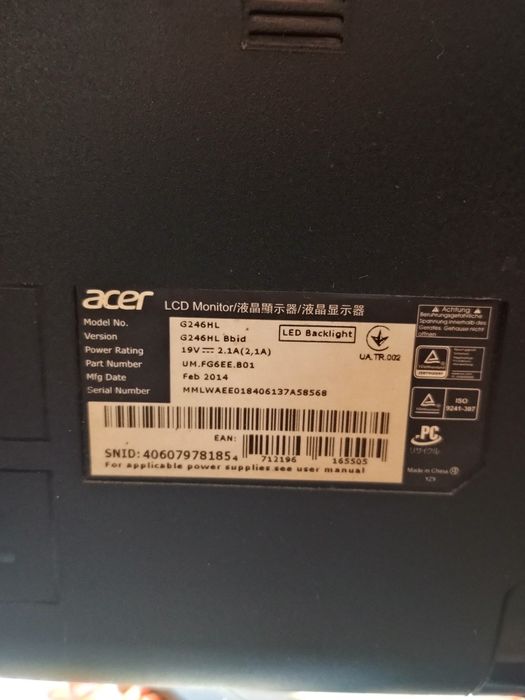 Monitor 24' Acer