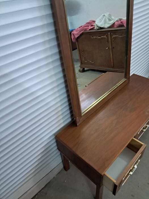 Toaletka z lustrem teak