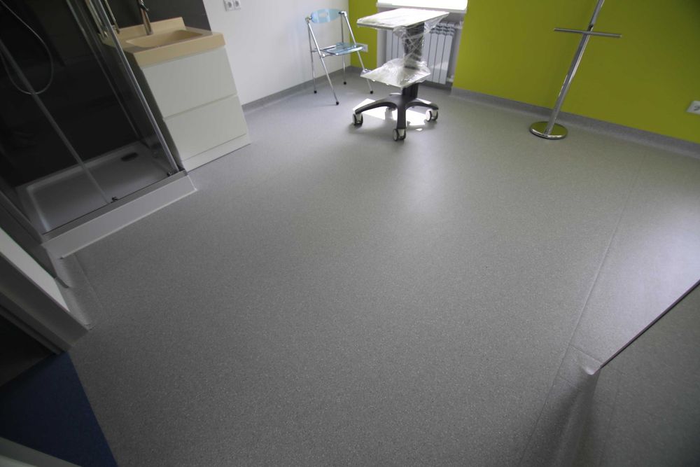 GRABO FORTIS гомогенний комерційний лінолеум у лікарню і стоматологію.