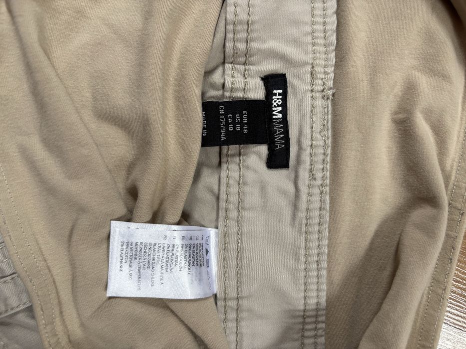 Beżowe spodnie ciążowe H&M rozmiar 48