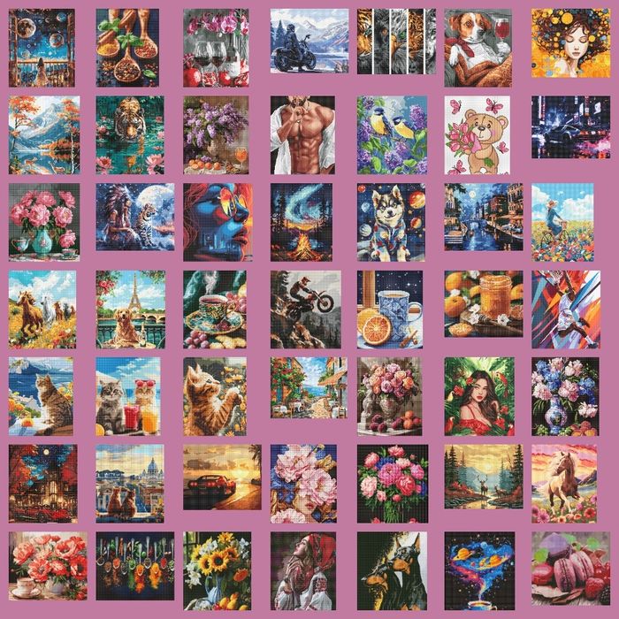 Алмазная живопись 30*40 см.40*40 см в НАЛИЧИИ!