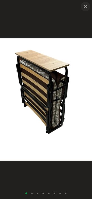 Розкладне ортопедичне ліжко Венеція з матрацом на ламелях 193x77x34см