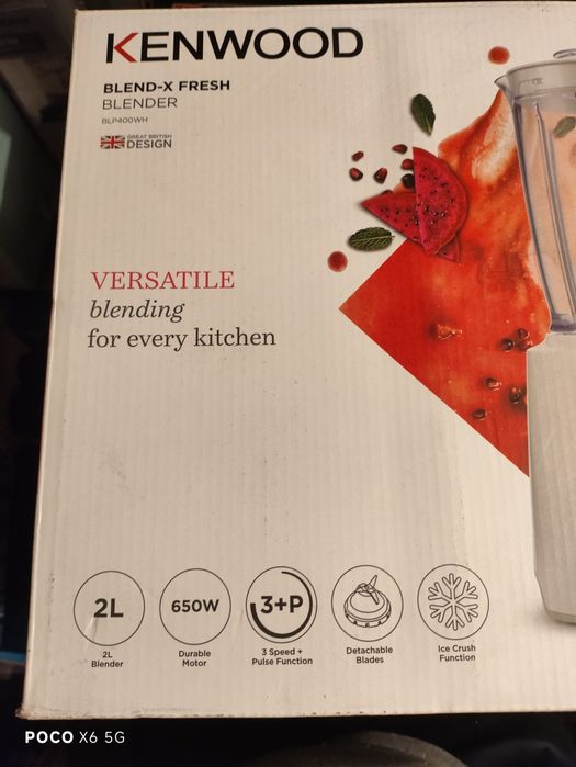 Kenwood blender nowy 2L 650W nowy