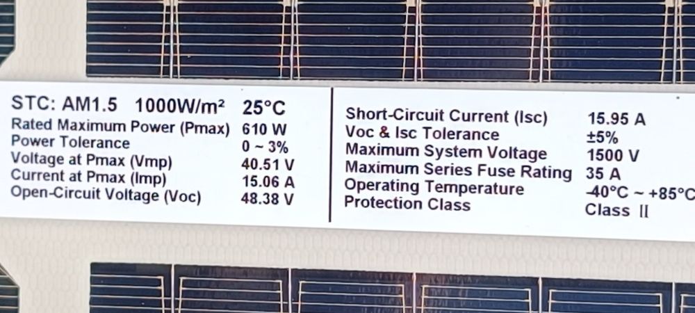 Сонячна панель Longi Bifacial LR8-66HGD-610M 610Вт