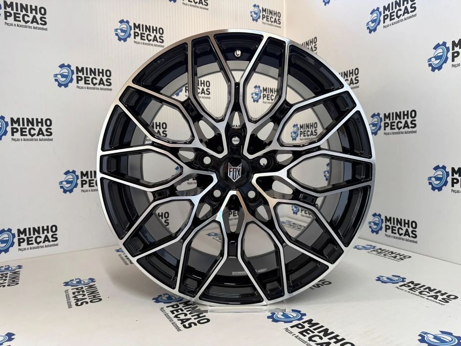 Jantes Fox FX9 em 18 (5x120) Preto e Polido