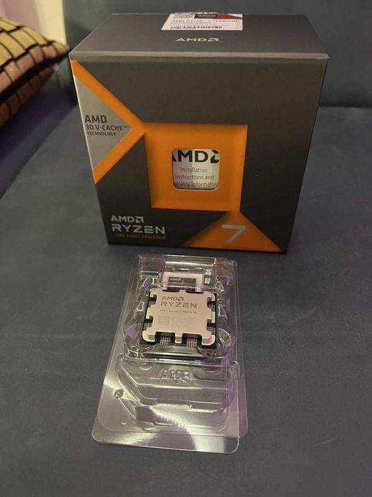 AMD Ryzen 7 7800X3D – procesor (5 GHz, 8 rdzeni, gniazdo AM5) w pudełku, z paragonem