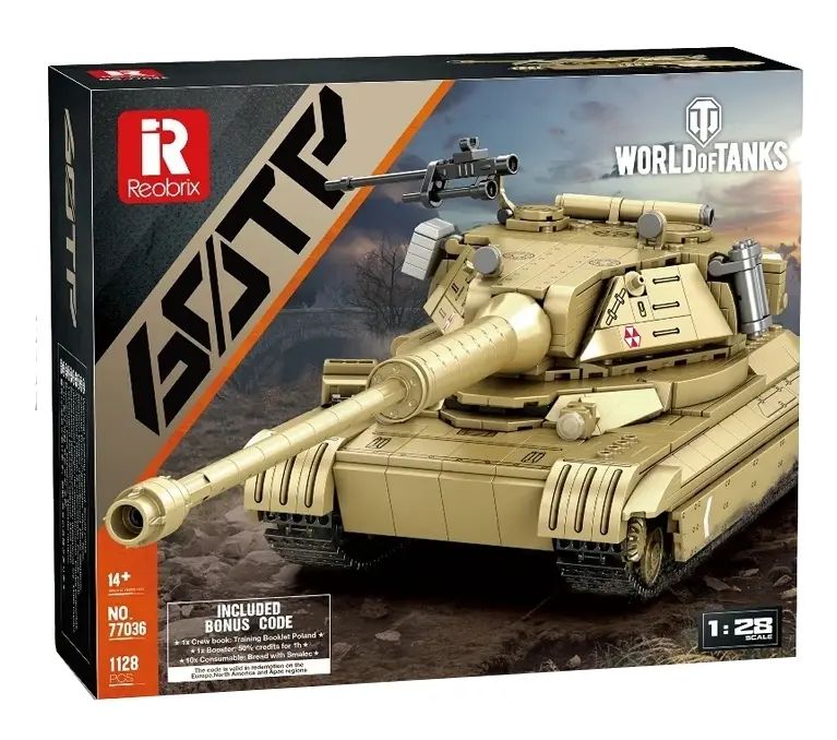 Reobrix, Klocki Czo?g 60TP Lewandowski World of Tanks, 1128 el.. REOBRIX. Nowy Produkt