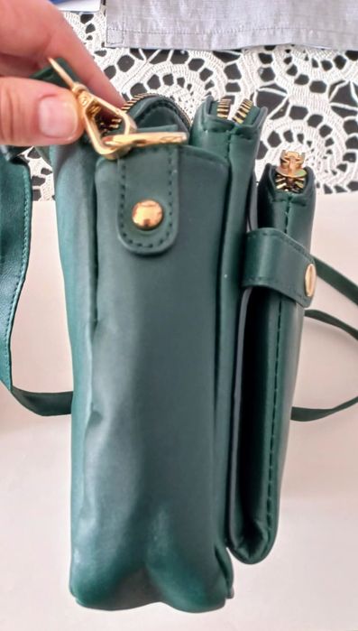 Nowa ciemnozielona torebka