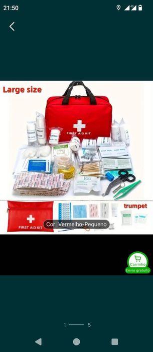 KIT PRIMEIROS SOCORROS Multiuso COMPleto